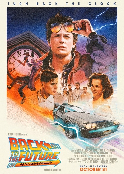 BACK TO THE FUTURE - 40TH ANNIVERSARY poster