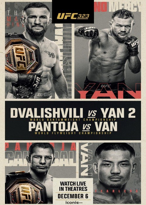 UFC 323: DVALISHVILI VS. YAN 2 poster