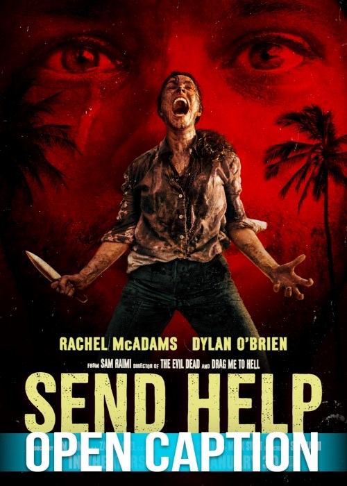 SEND HELP (OPEN CAPTION) poster